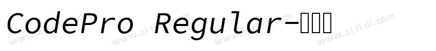 CodePro Regular字体转换